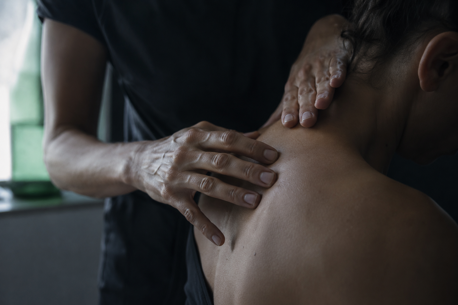 Consulta de fisioterapia de barrio