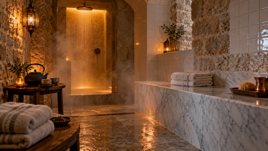 Spa en la Bahía del Bidasoa, el único de Hondarribia abierto a quien no se aloja, un spa de hotel boutique junto a la muralla con hammam, sauna y ducha de experiencias, solo con cita previa