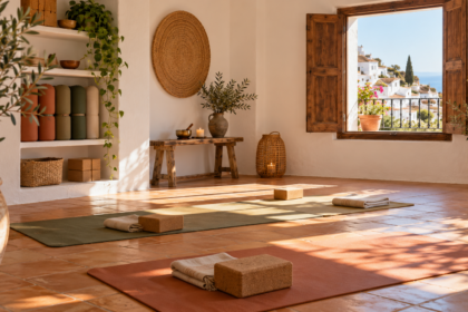 Sala de yoga en Mijas, estudio de Las Lagunas