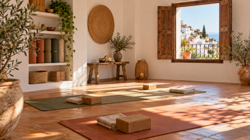 Sala de yoga en Mijas, estudio de Las Lagunas